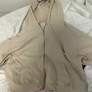 Baggy full-zip hoodie
